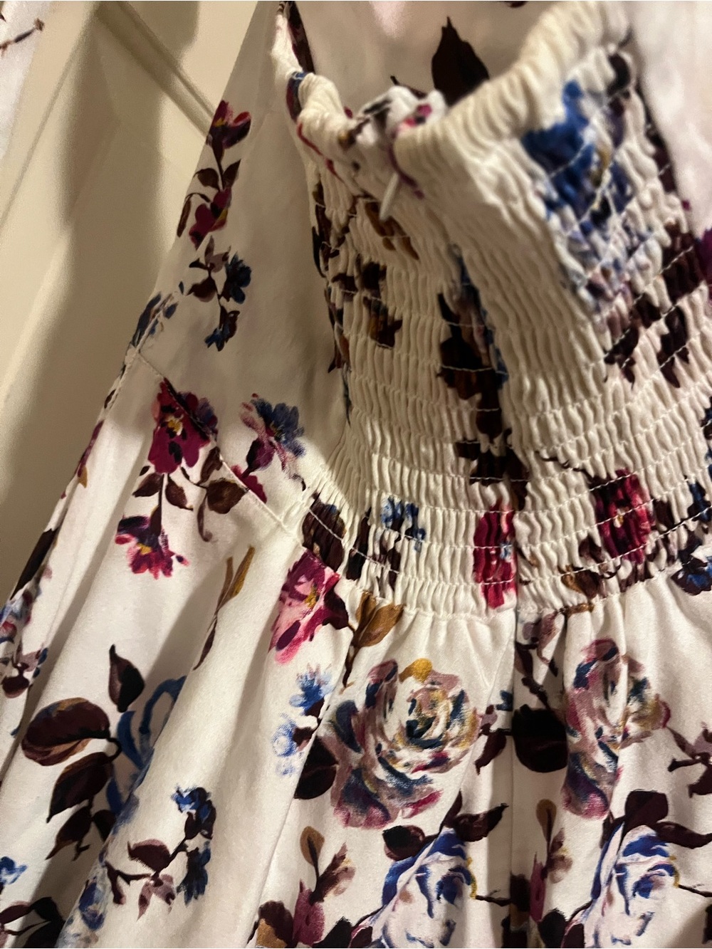 Halter Top Cottage Core Floral Dress - Picture 6 of 7